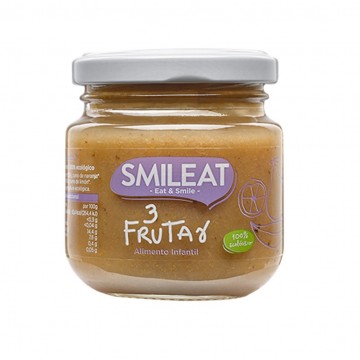 Potito Tres Frutas +4M SinGluten Eco 130g Smileat