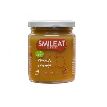 Potito Manzana y Naranja 4 Meses SinGluten Eco 130g Smileat