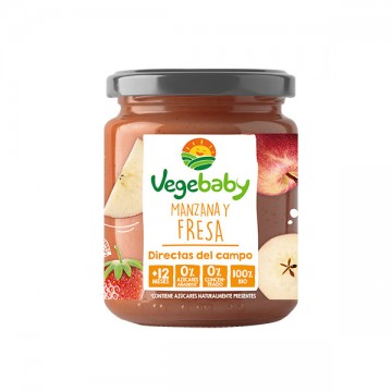 Potito Manzana y Fresa SinGluten Eco 190g Vegebaby