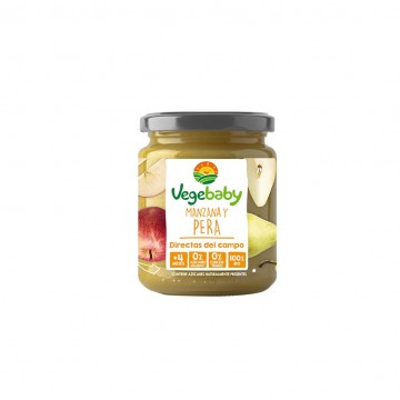 Potito de Manzana y Pera SinGluten Eco 190g Vegebaby