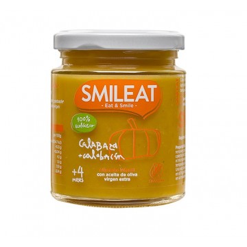 Potito Calabaza y Calabacin +4 Meses SinGluten Eco 230g Smileat