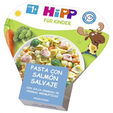 Pasta Salmón y Salsa Hierbas Aromaticas 250g Hipp