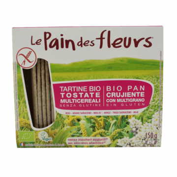 Tostadas Multicereales SinGluten Bio Vegan 150g Le Pain Des Fleurs