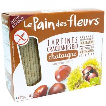 Tostadas de Pan de Castañas SinGluten Bio Vegan 150g Le Pain Des Fleurs