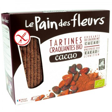 Tostadas de Pan con Cacao SinGluten Bio Vegan 160g Le Pain Des Fleurs