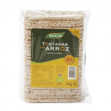 Tostadas de Arroz con Sal SinGluten Bio 130g Biocop