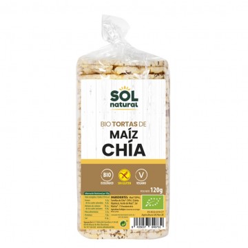 Tortitas Maiz con Chia SinGluten Bio 120g Solnatural