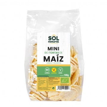 Tortitas de Maiz Mini SinGluten Bio 100g Solnatural