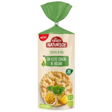 Tortitas de Maiz con Aceite Esencial de Oregano SinGluten Eco 180g Natursoy