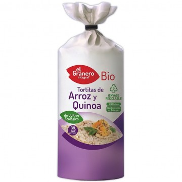 Tortitas de Arroz y Quinoa SinGluten Bio 120g El Granero Integral