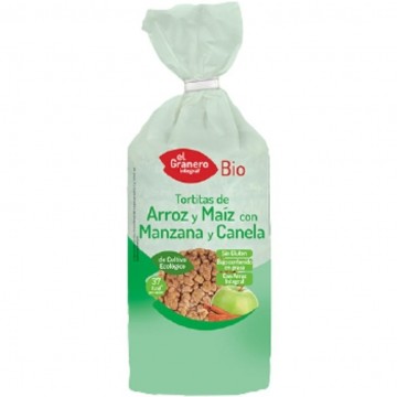 Tortitas de Arroz y Maiz Manzana y Canela SinGluten Eco 125g El Granero Integral