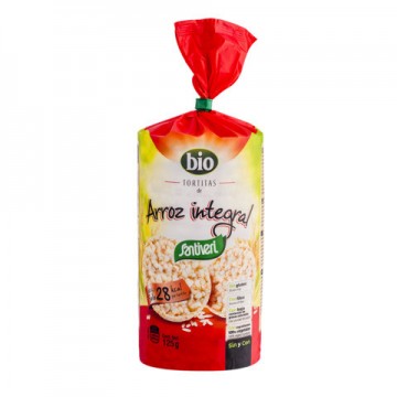 Tortitas de Arroz Integral con Sal SinGluten Bio 125g Santiveri