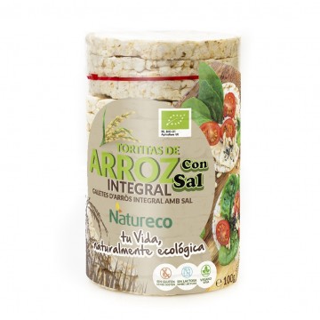 Tortitas de Arroz Integral con Sal 100g Natureco