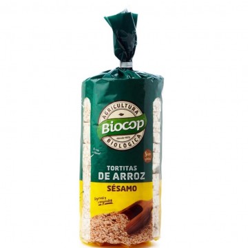 Tortitas de Arroz con Sesamo SinGluten Bio 200g Biocop