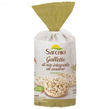 Tortitas Arroz Sesamo Eco SinGluten 100g Sarchio