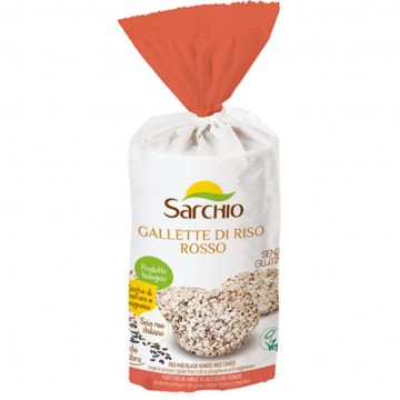 Tortitas Arroz Rojo Eco SinGluten 100g Sarchio