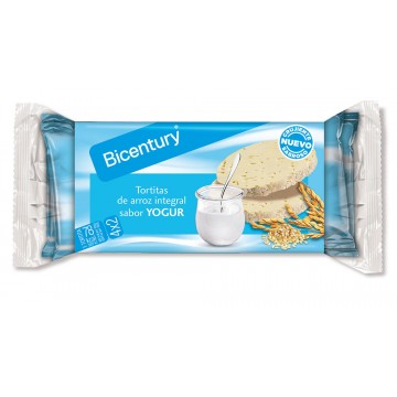 Tortitas Arroz Integral Yogur 130g Bicentury