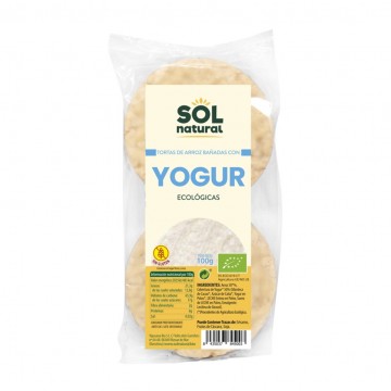 Tortas de Arroz con Yogur Natural SinGluten Bio 100g Solnatural