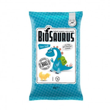 Snacks con Sal Marina SinGluten Bio Vegan 50g Biosaurus