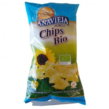 Patatas Fritas Aceite Girasol SinGluten Bio 125g Añavieja