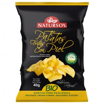 Patatas Chips con Piel Bio Vegan 125g Natursoy