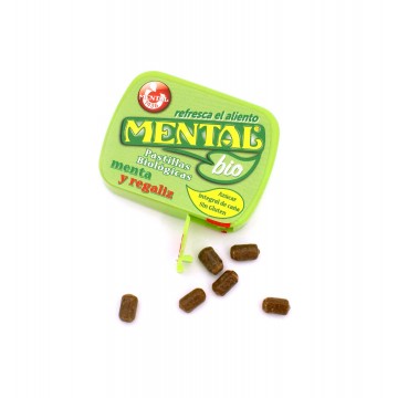 Pastillas Regaliz con Azucar Integral de Caña SinGluten Bio 12g Mental