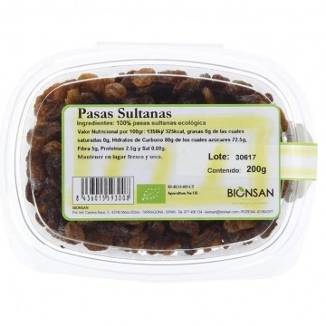 Pasas Sultanas Eco 200g Bionsan