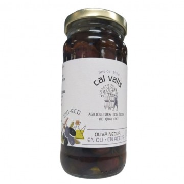 Oliva Negra en Aceite Virgen Extra Eco 135g Cal Valls