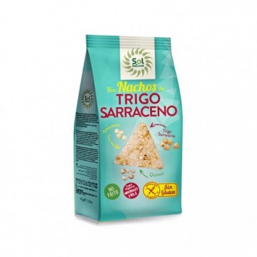 Nachos de Trigo Sarraceno Amaranto y Quinoa SinGluten Bio Vegan 80g Solnatural