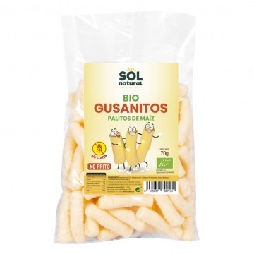 Gusanitos de Maiz Gigantes SinGluten Bio 70g Solnatural