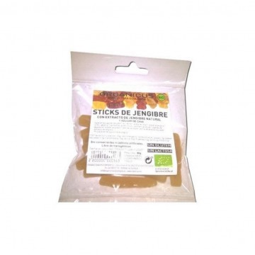 Golosinas Sticks Jengibre SinGluten Bio 80g Organicus