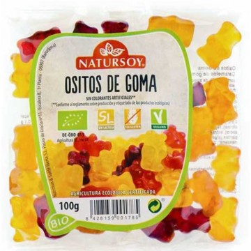 Golosinas Ositos SinGluten Bio Vegan 100g Natursoy