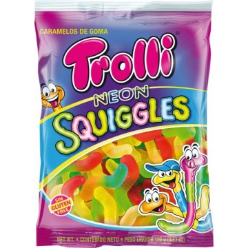 Golosinas Gusanos Brillantes SinGluten 100g Trolli