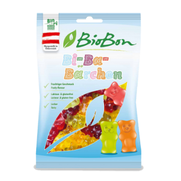 Golosinas de Frutas Ositos SinGluten Bio 100g Biobon