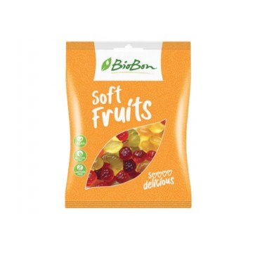 Golosinas de Fruta Bio Sin Gelatina SinGluten Bio Vegan 100g Biobon