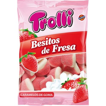 Golosinas Besitos de Fresa SinGluten 100g Trolli