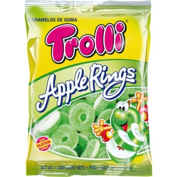 Golosinas Aros de Manzana SinGluten 12x100g Trolli