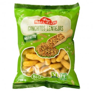 Ganchitos Lentejas Bio Vegan 75g Natursoy