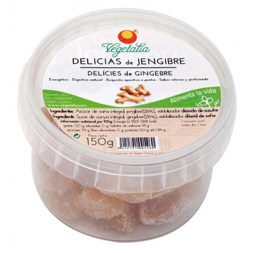 Delicias de Jengibre Confitado Vegan 150g Vegetalia