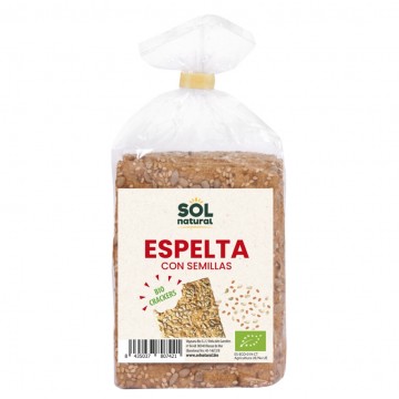 Crackers Espelta Semillas Bio Vegan 200g Solnatural