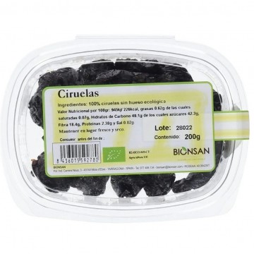 Ciruelas Sin Hueso Eco 200g Bionsan