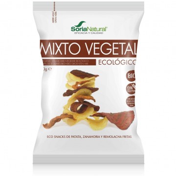 Chips Mixto Vegetal SinGluten Bio 30g Soria Natural