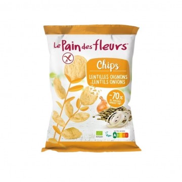 Chips Lentejas Cebolla SinGluten Eco 50g Le Pain des Fleurs