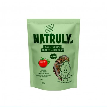 Chip Kale Tomate y oregano Raw SinGluten Vegan 30g Natruly