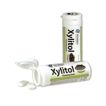 Chicles Xylitol Sabor Te Verde SinGluten 30chicles Miradent