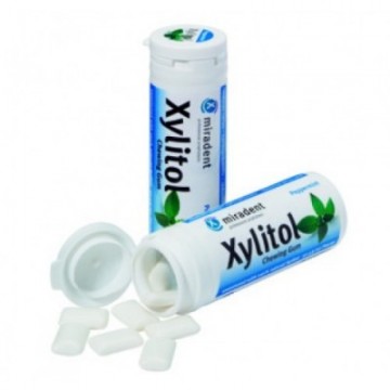 Chicles Xylitol Sabor Menta SinGluten 30chicles Miradent