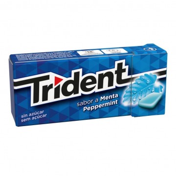 Chicles Sabor Menta SinAzucar 24paquetes Trident