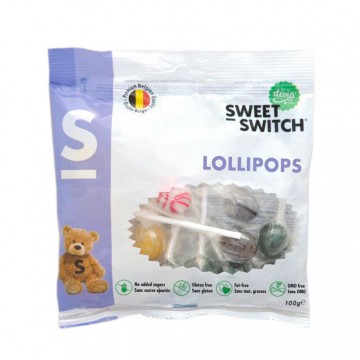 Caramelos Lollipop SinGluten SinAzucar 100g Sweet Switch