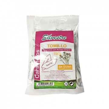 Caramelos Integrales de Tomillos SinGluten 150g Silvestre