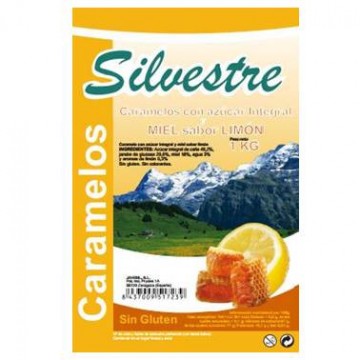 Caramelos Integrales de Miel y Limon SinGluten 1kg Silvestre